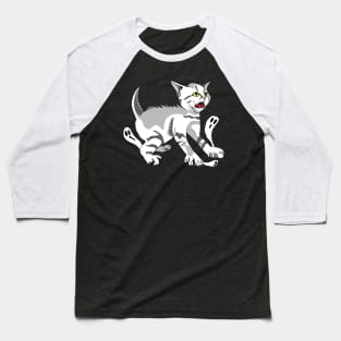 Scaredy Cat - Many Ghosts Baseball T-Shirt